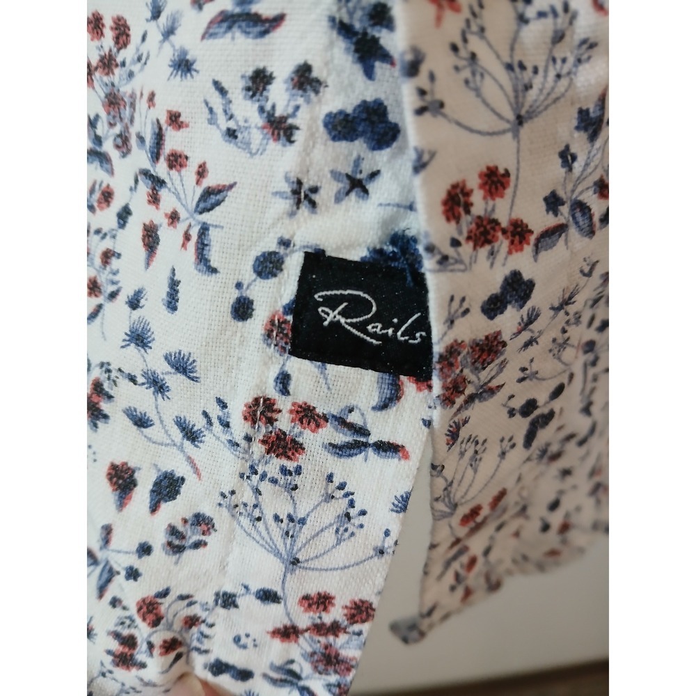 Rails Mens  Short Sleeve Button Up Shirt Small Floral Print - Picture 4 of 6
